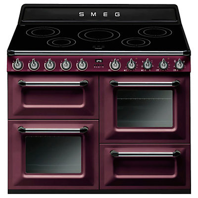 Smeg TR4110I 110cm Victoria Range Cooker with Induction Hob Red Wine